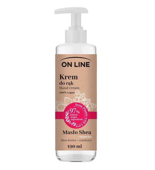 On Line cremă pentru mâini cu dozator 190 ml, diverse sortimente
