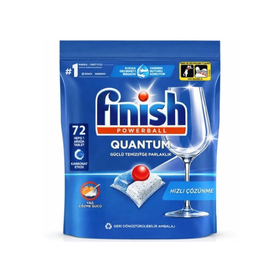 Finish Quantum capsule pentru mașina de spălat vase, 72 bucăți