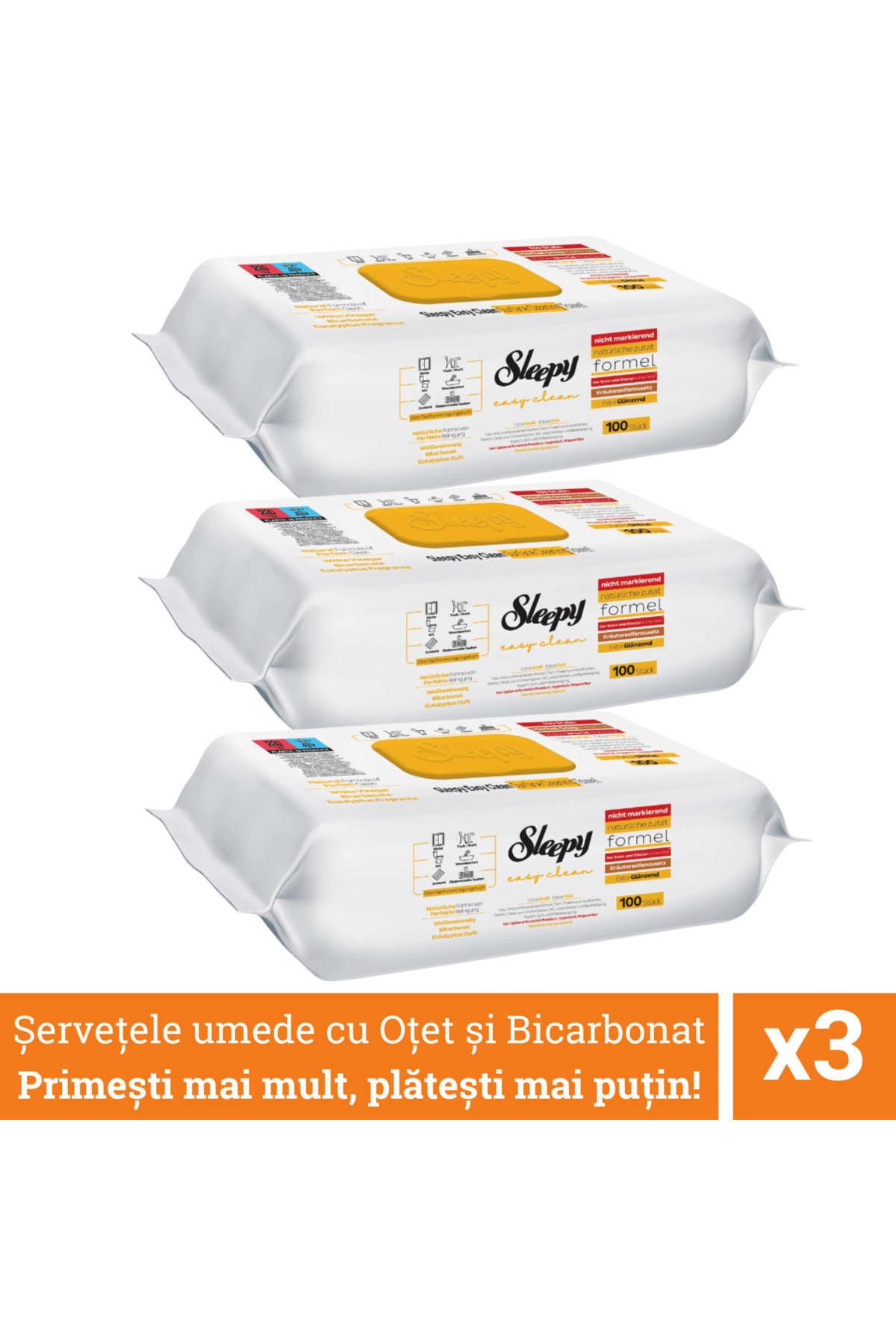 Concord șervețele multisuprafețe, 100 bucăți