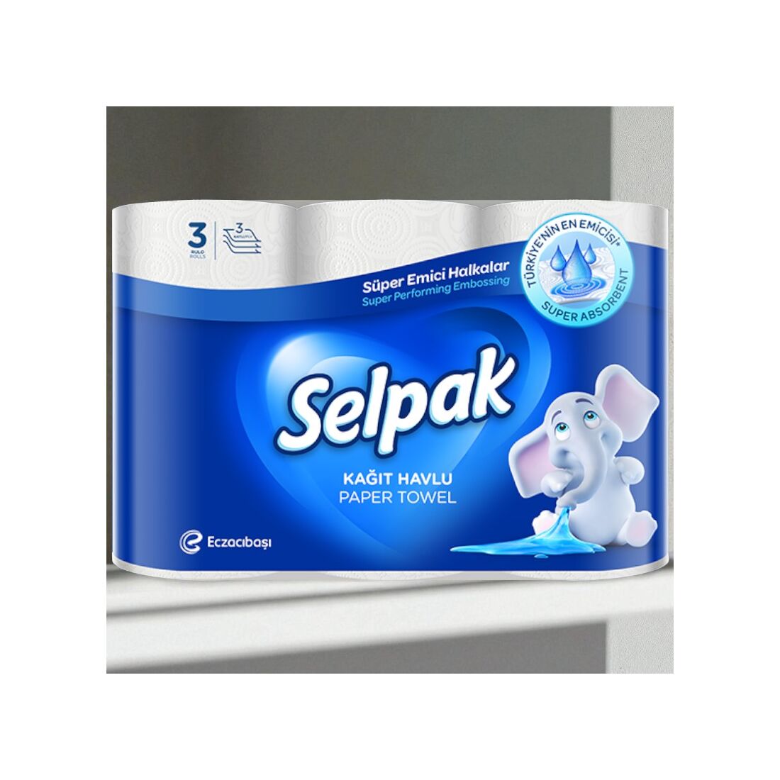 Selpak prosoape din hârtie, 3 role