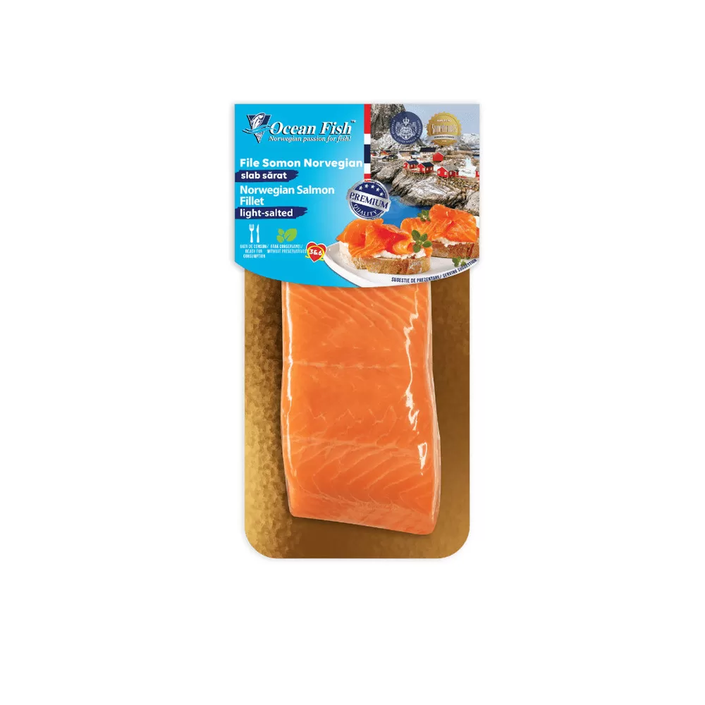 Ocean Fish File Somon Norvegian slab sărat