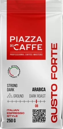 Cafea "Piazza del Caffe" Gusto Forte în sortiment 250g