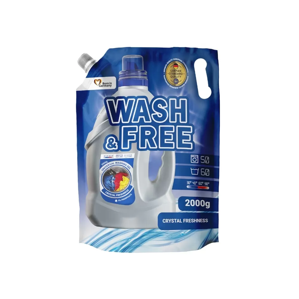 Wash&Free Detergent lichid de rufe 2 l