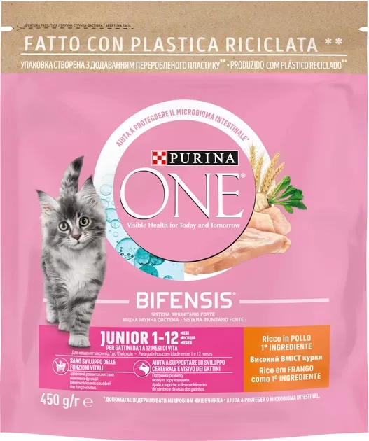 Purina One Hrană p/u pisici Cereale integrale 450 g