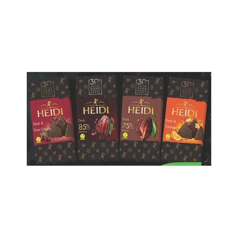 Heidi ciocolată în sortiment, 80 g