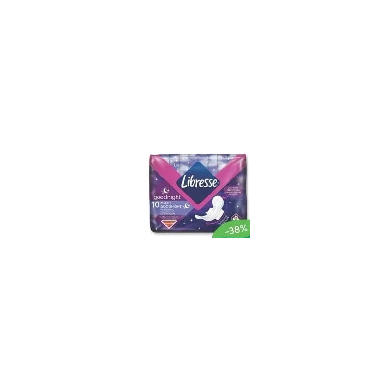 Libresse Comfort & Secure Maxi Goodnight N10 absorbante, 6 bucăți