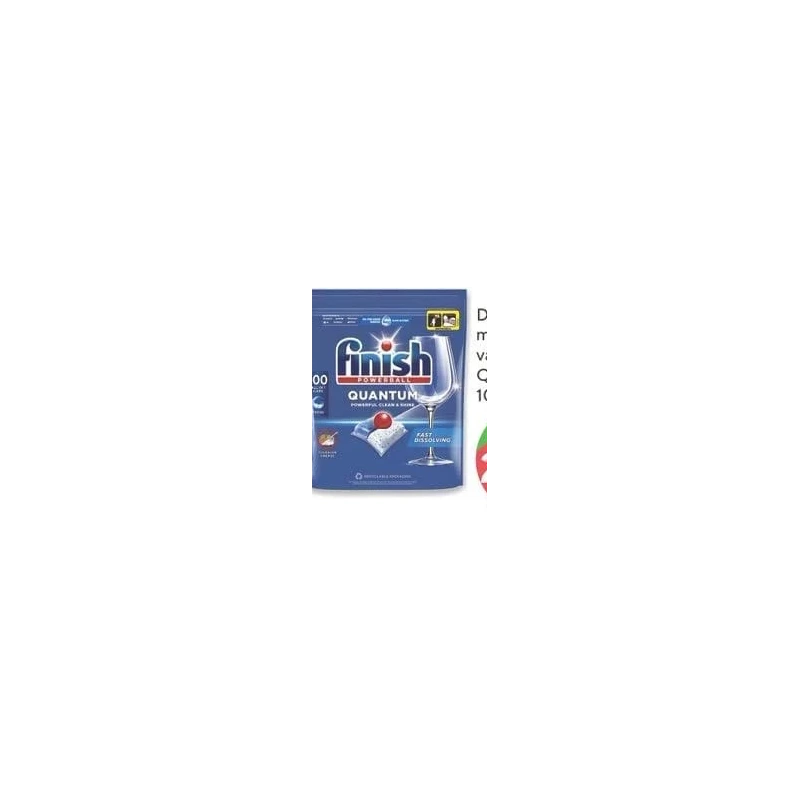 Finish Quantum detergent pentru mașina de spălat vase, 100 bucăți