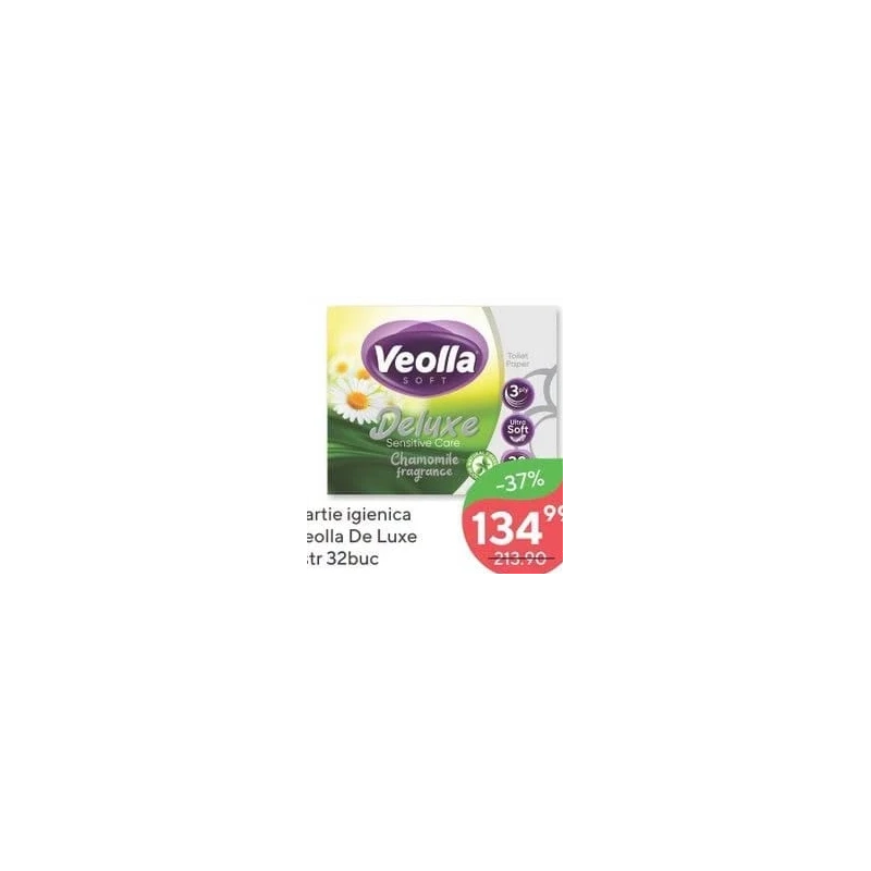 Veolla De Luxe hârtie igienică 3 straturi, 32 bucăți