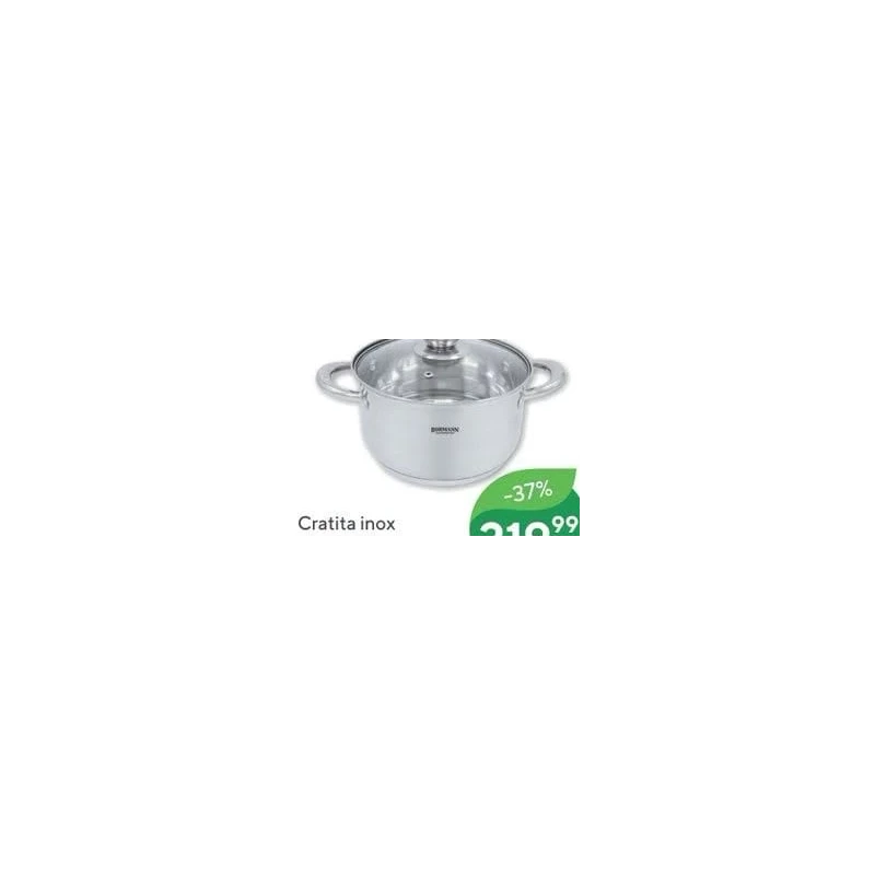 Bohmann cratiță din inox, 3,5 L