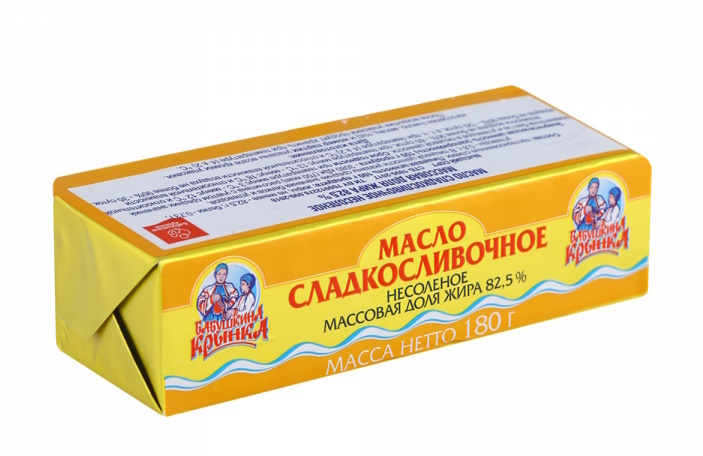 БАБУШКИНА КРЫНКА unt dulce nesărat 82,5%, 180 g