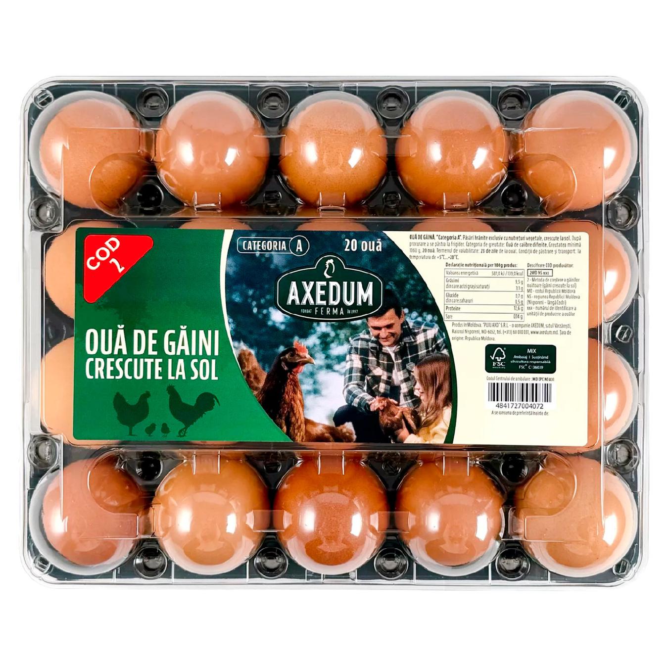 AXEDUM ouă de găină, 20 buc.