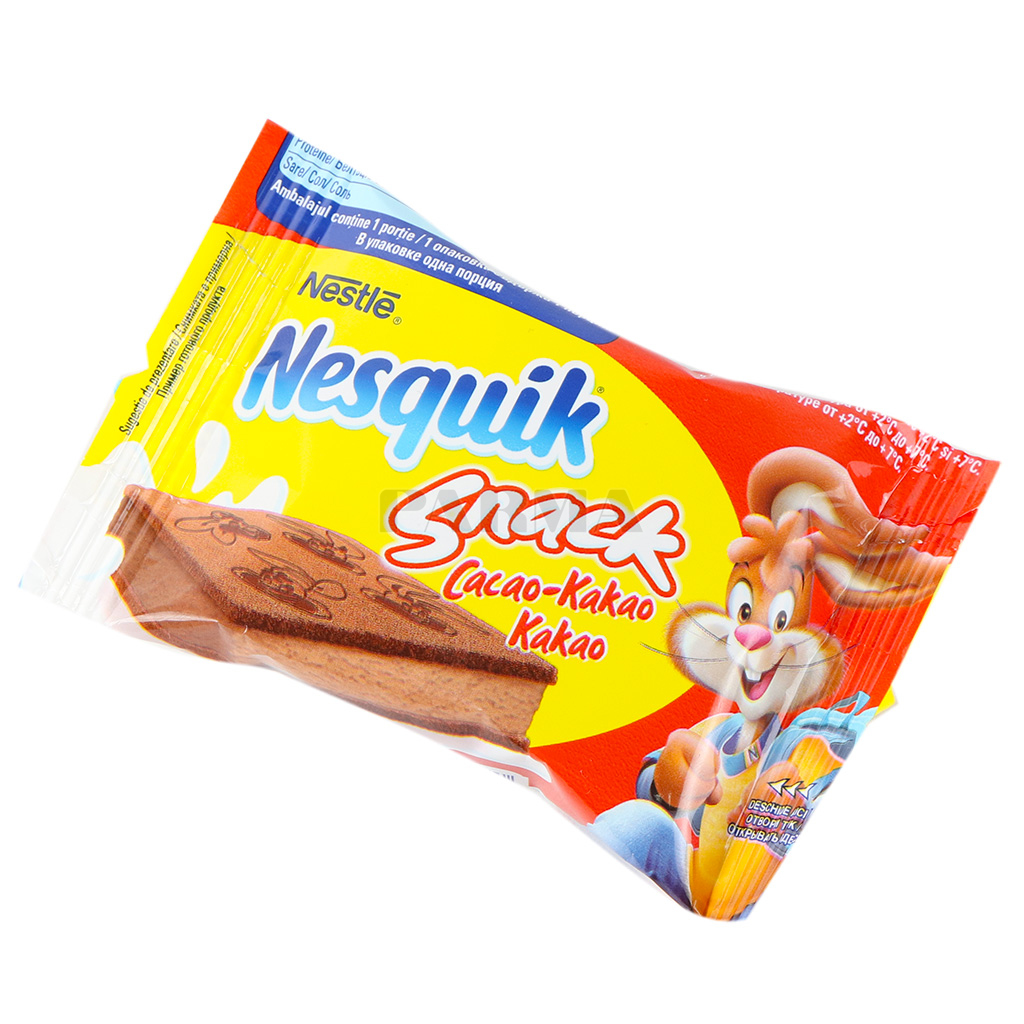 NESQUIK Snack cu pandișpan de cacao, 26 g