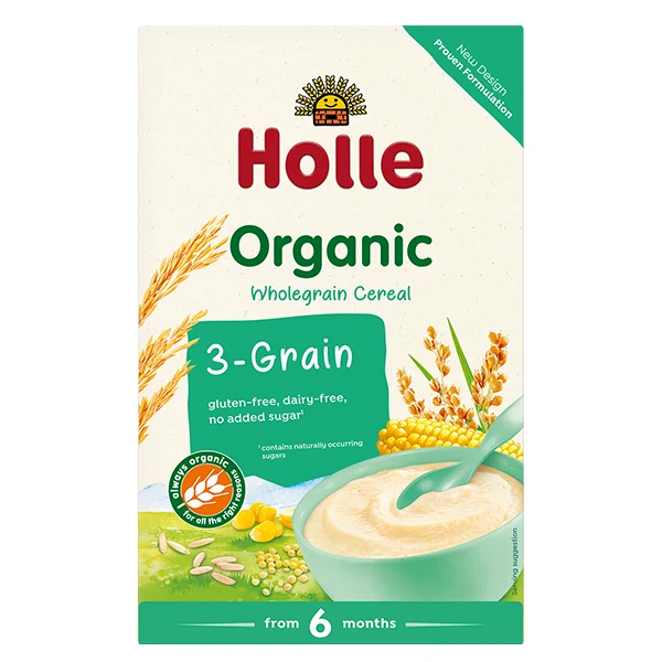 HOLLE terci Organic din 3 cereale, 250 g
