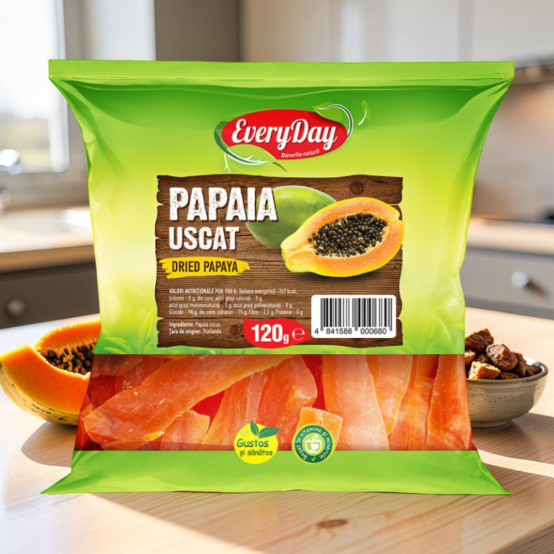 EVERYDAY papaia uscată, 120 g