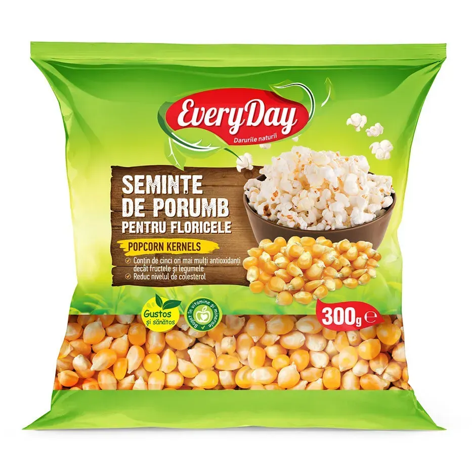 EVERYDAY boabe de porumb pentru popcorn, 300 g