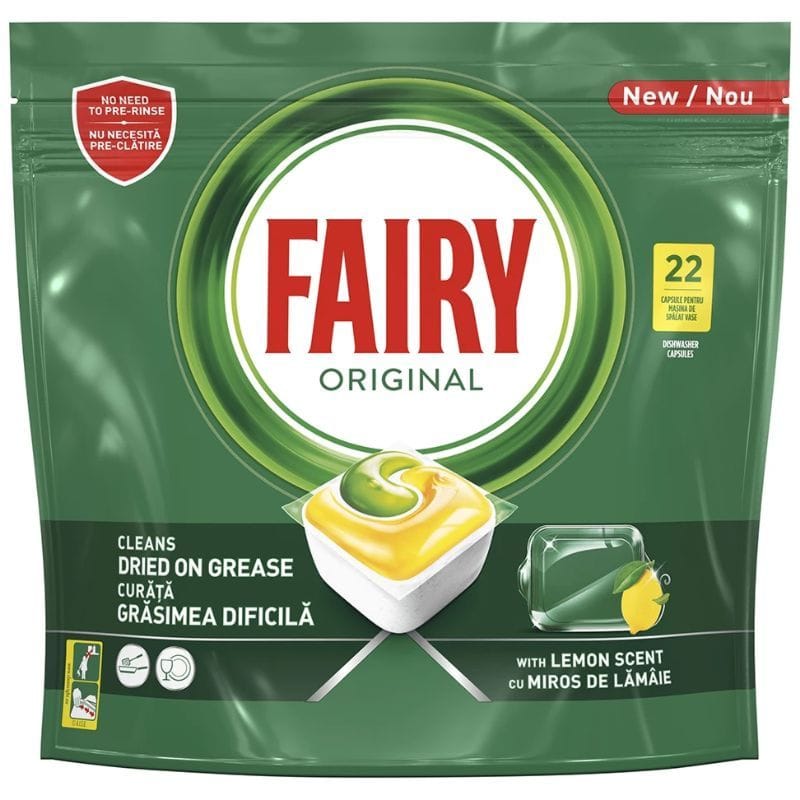 FAIRY Original capsule pentru mașina de spălat vase, 22 buc.