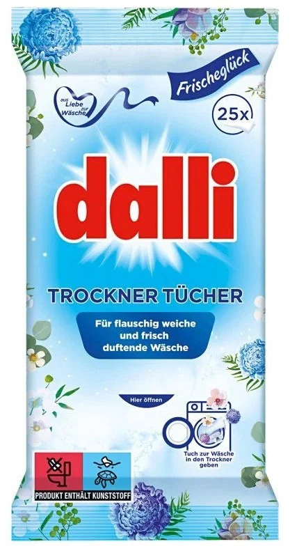 DALLI șervețele pentru uscător, 25 buc.