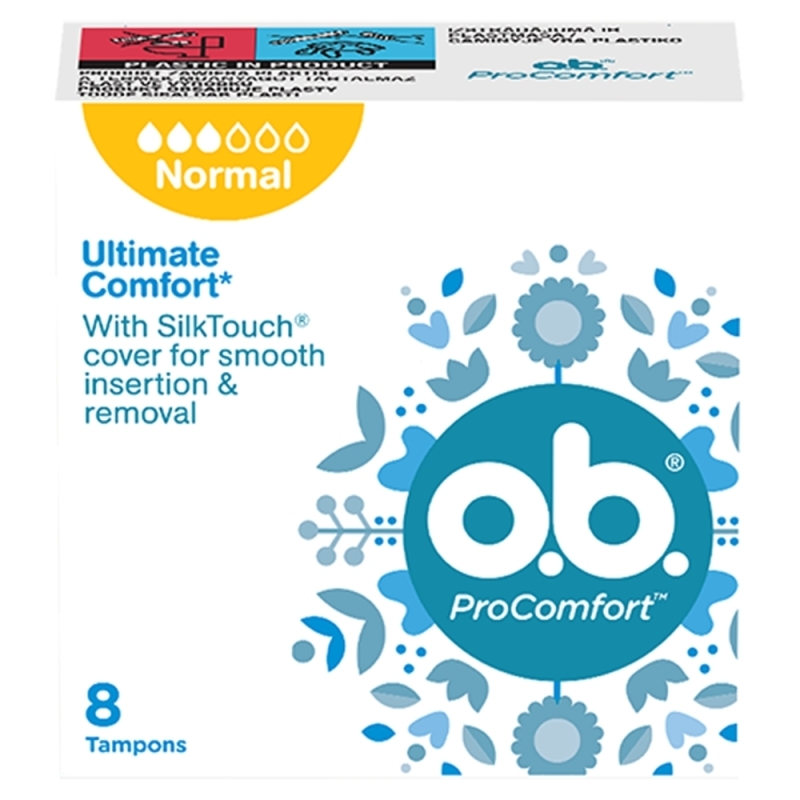 O.B. ProComfort Normal Silk Touch tampoane, 8 buc.