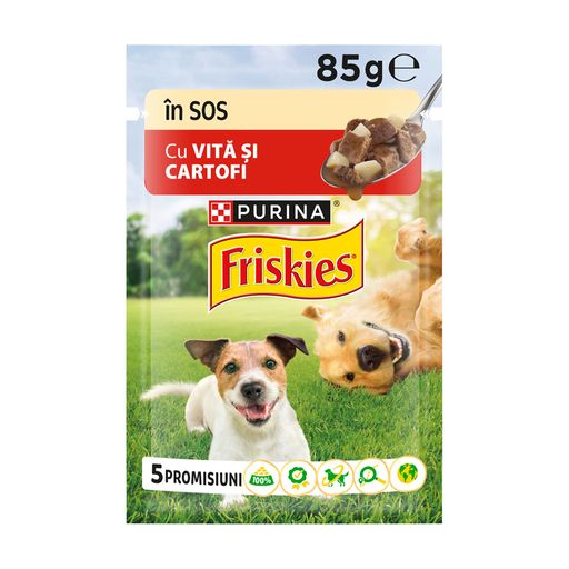PURINA FRISKIES hrană pentru câini, 85 g
