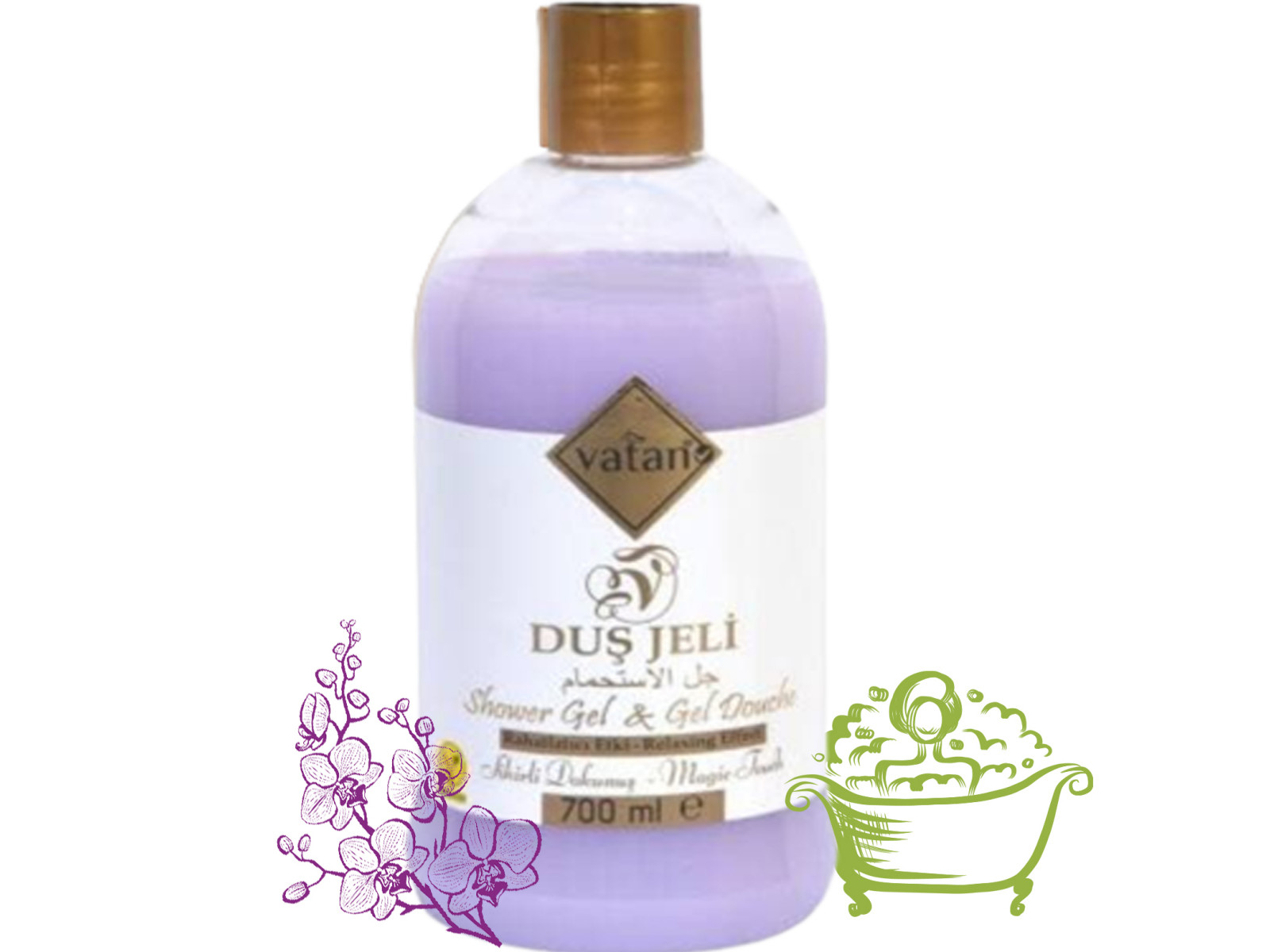 Gel de duș VATAN Magic Touch 700 ml (K.56)