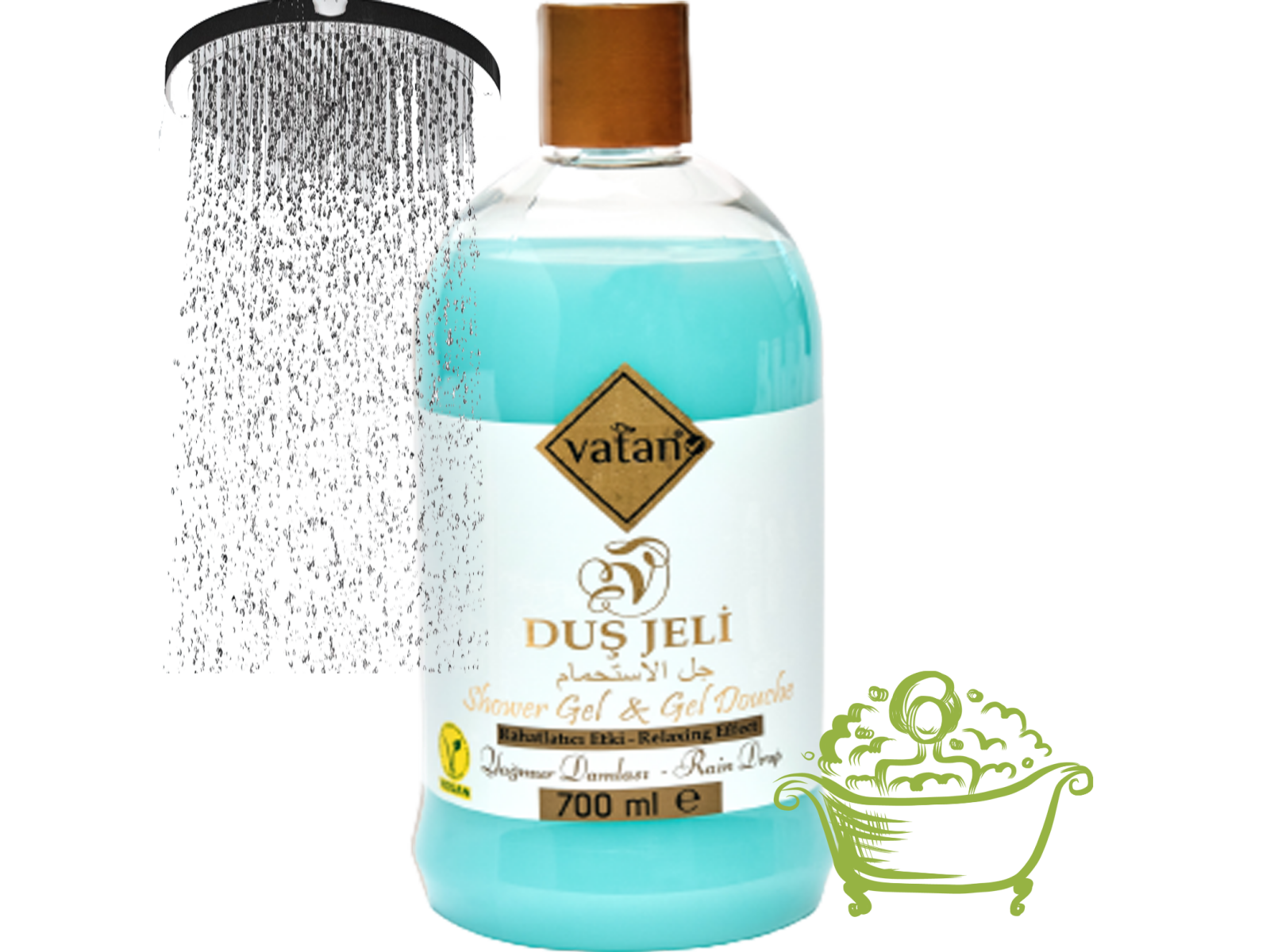 Gel de duș VATAN Rain Drop 700 ml (K.60)