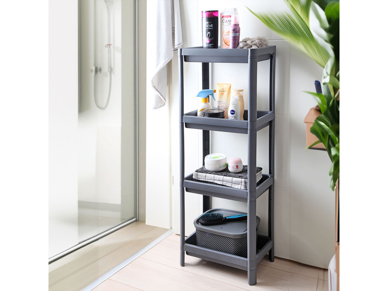 Raft universal cu 4 niveluri Maggie (DecoBella), gri