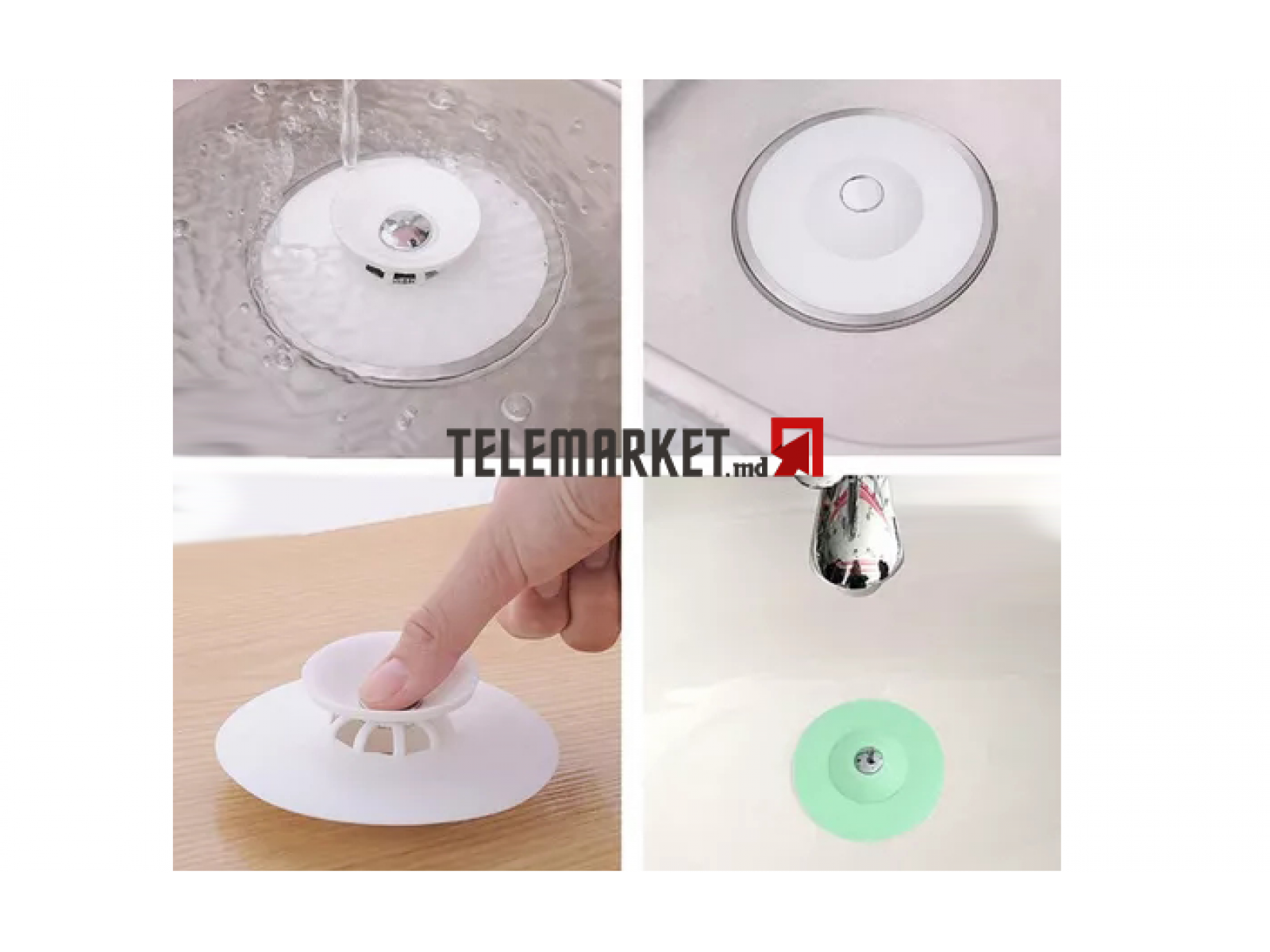 Cârlig filtru pentru chiuvetă, dop pentru silicon baie
