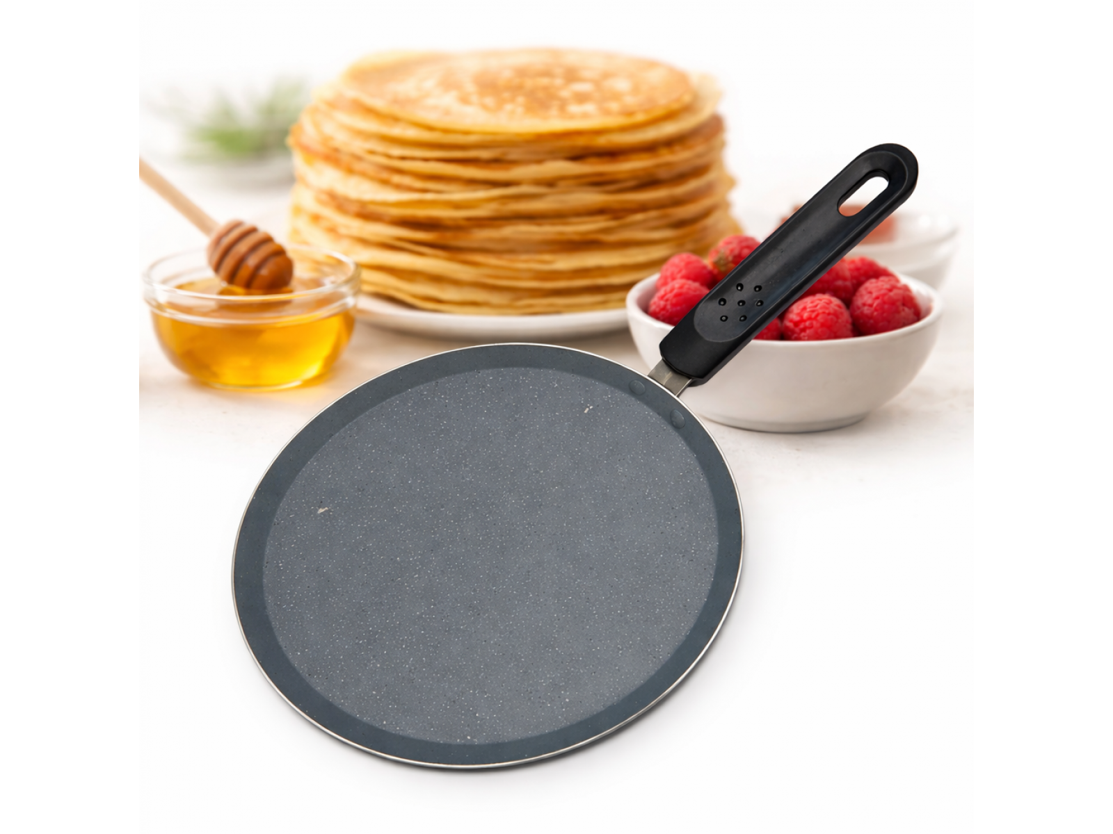 Tigaie pentru clătite Magus cu strat de marmură și inducție, 24 cm