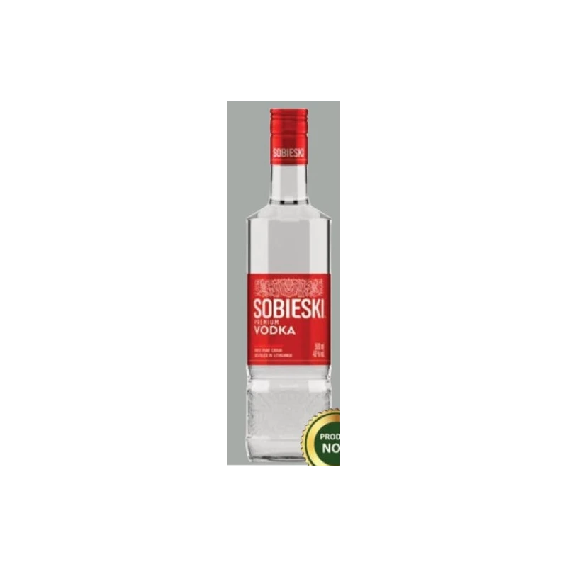 Sobieski Premium vodcă, 0,5 L
