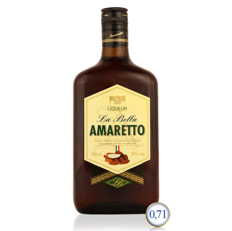 La Bella Amaretto lichior, 0,7 L
