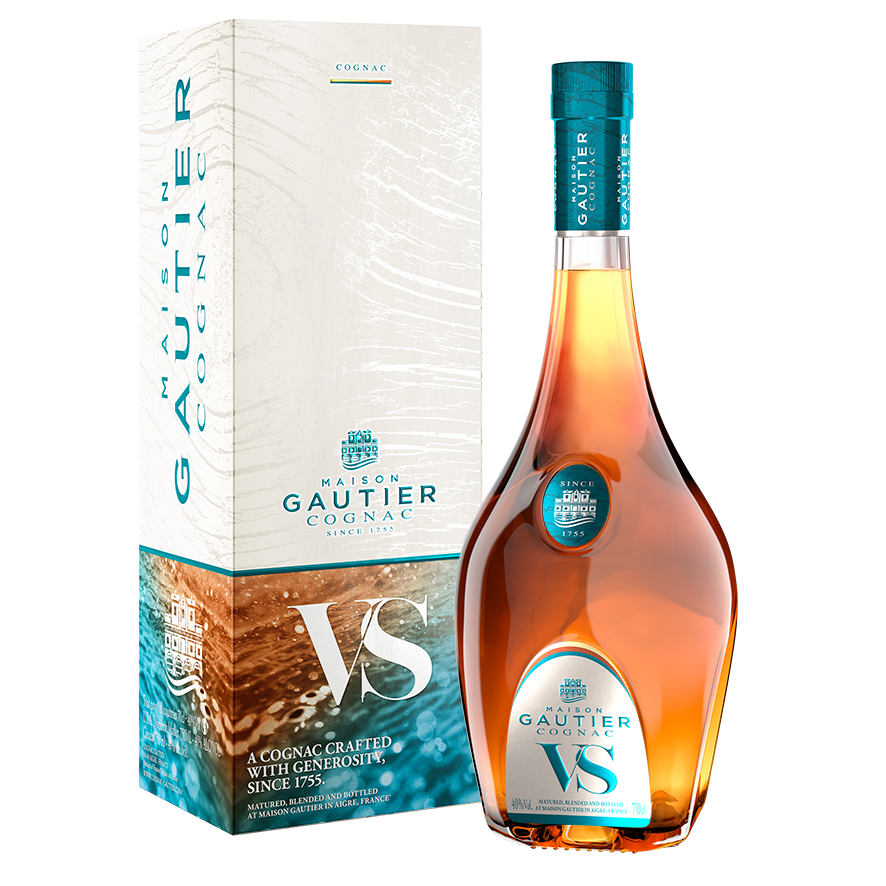 Gautier VS cognac 0,7 L, în cutie