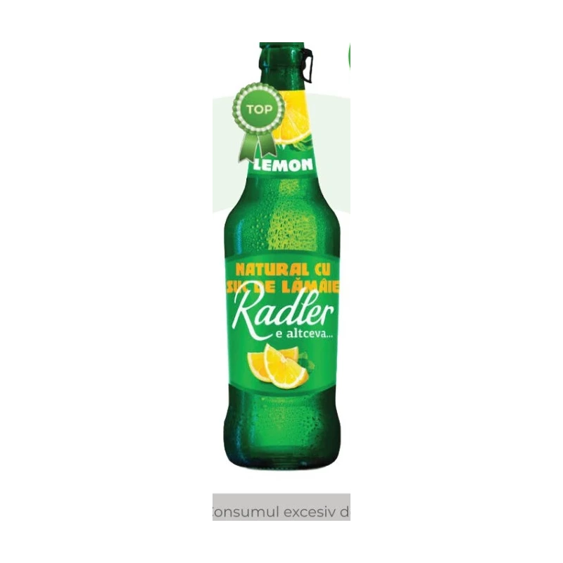 Radler bere naturală zero, 0,45 L