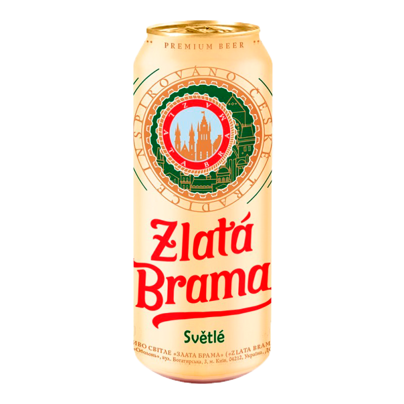 Zlata Brama bere, doză 0,5 L