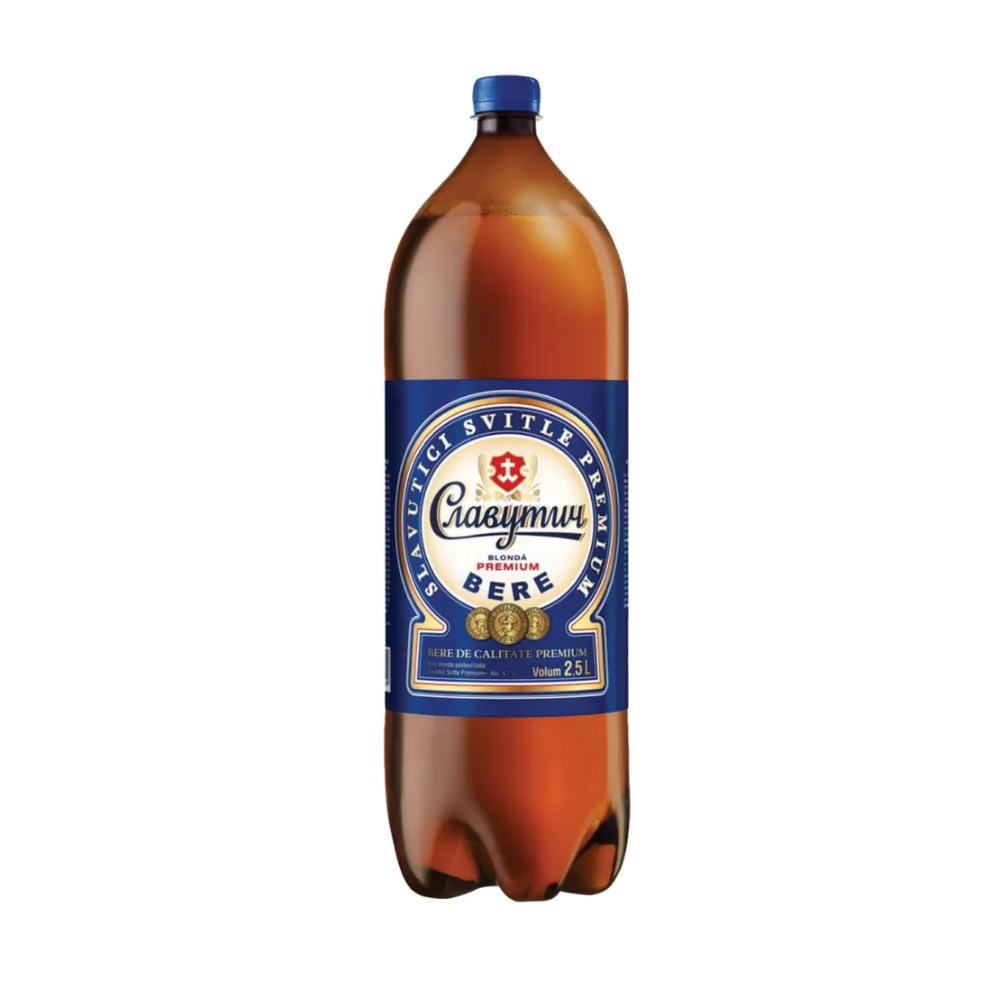 Slavutici Premium bere, PET 2,5 L