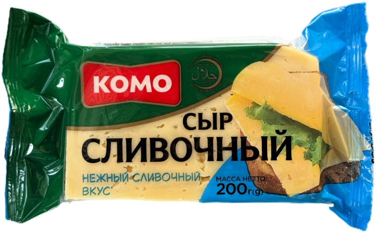 KOMO Сыр Пошехонский/Сливочный, 200 г