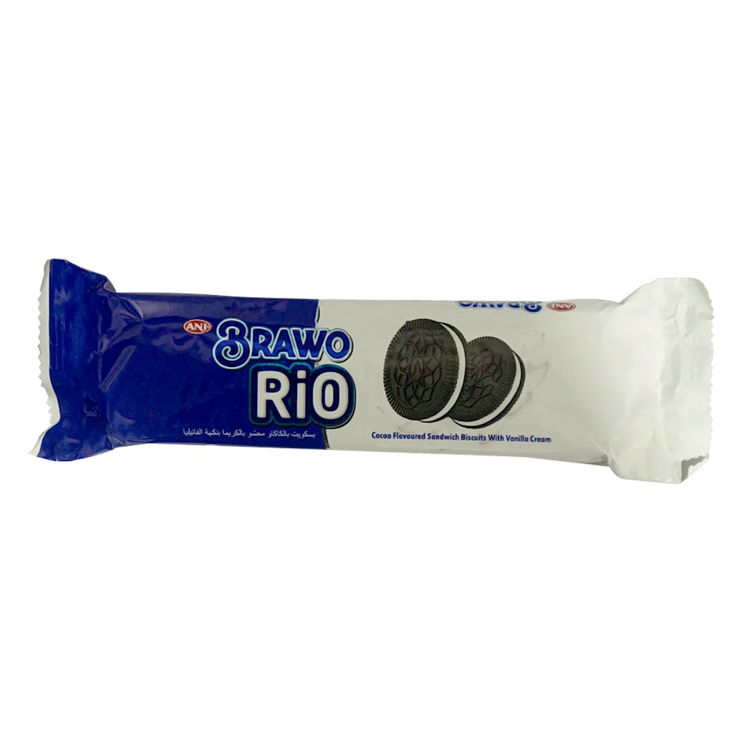 BRAWO RIO Печенье с ванилью и какао, 72 г