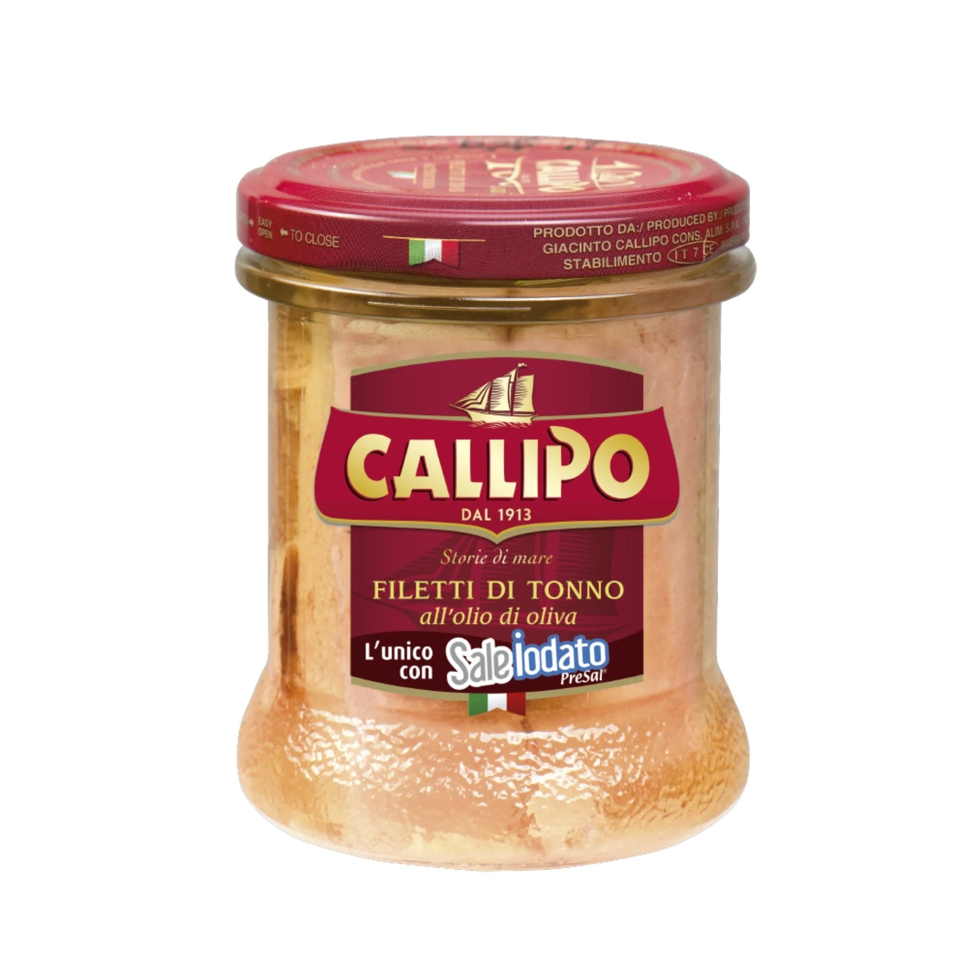 Fileu de ton în ulei de măsline Callipo, 170g