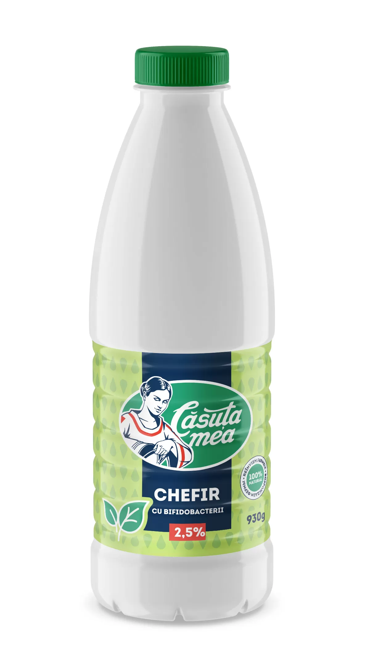 CĂSUȚA MEA Chefir cu bifidobacterii, 2,5% grăsime, 930 g