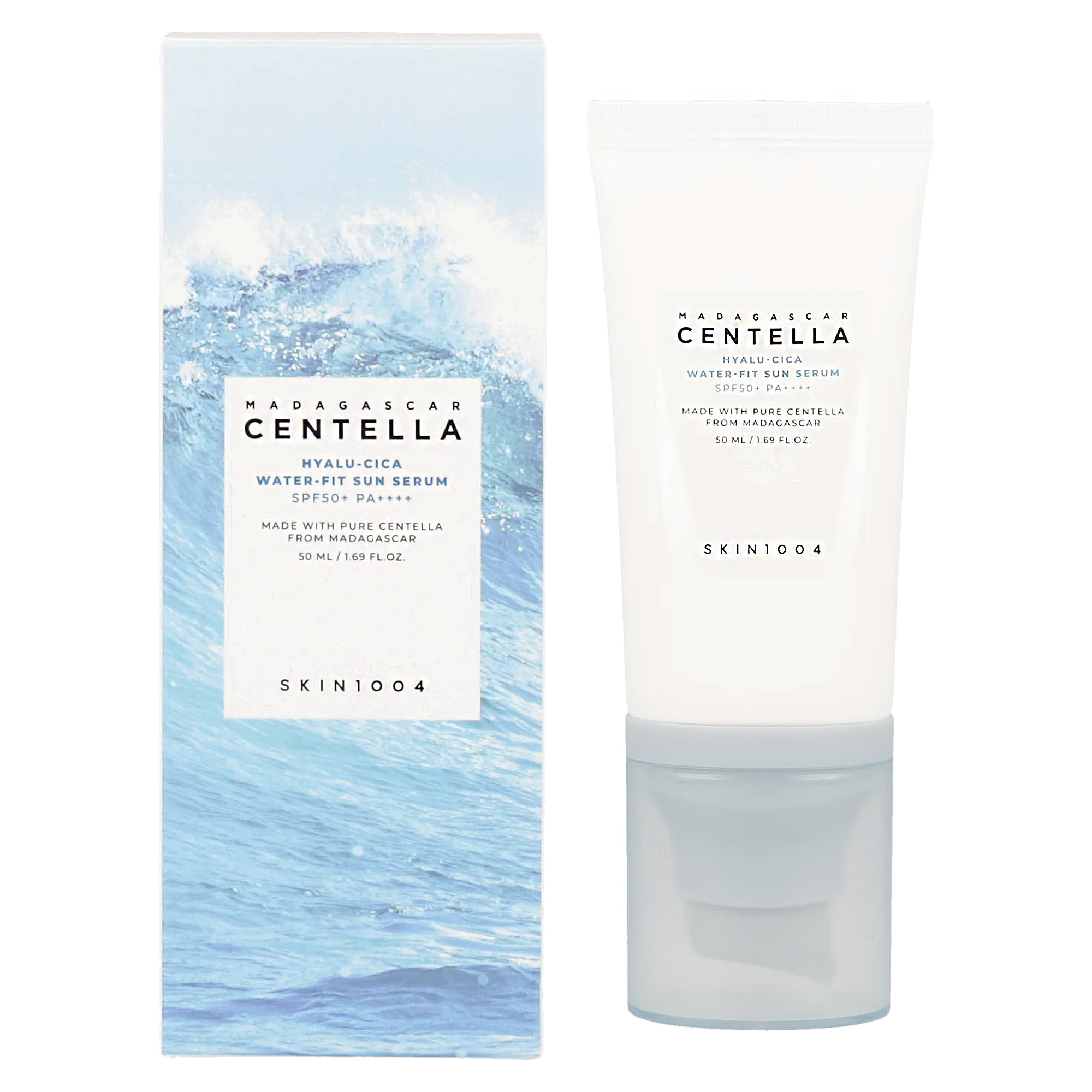 SKIN1004 Cremă cu textură lejeră SPF 50+ cu acid hialuronic și centella asiatică 50 ml