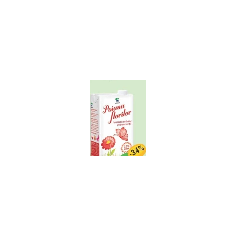 Poiana Florilor lapte UHT 3,5%, 1 L