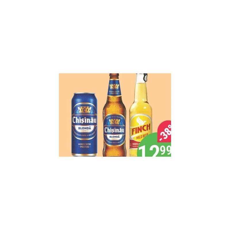 Chișinău sau Finch bere blondă, 500 ml
