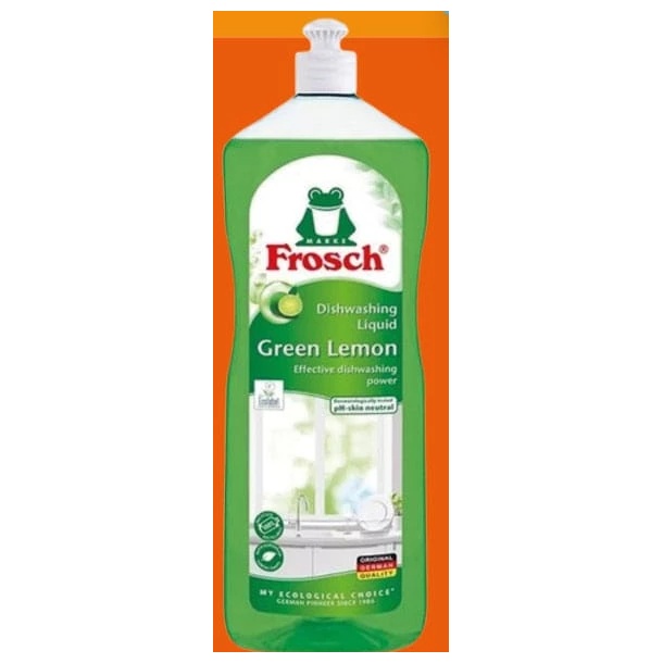 Frosch Lămâie Verde detergent pentru veselă, 1 L