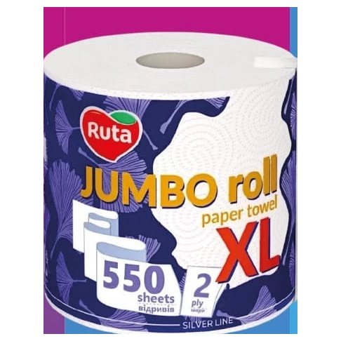 Ruta XL prosop de bucătărie, 110 m, 1 rolă, 2 straturi