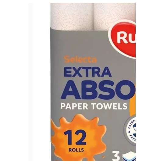Ruta Extra Absorb prosoape de bucătărie, 12 role, 3 straturi