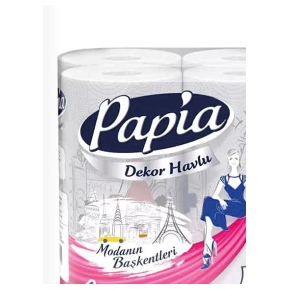 Papia Dekor Havlu prosoape de bucătărie, 4 role, 3 straturi
