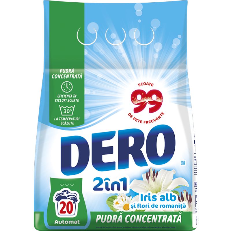 Dero 2 în 1 detergent automat, 1,5 kg, diverse sortimente
