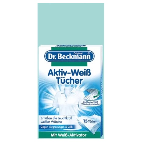 Dr. Beckmann șervețele înălbitoare pentru rufe, 15 bucăți