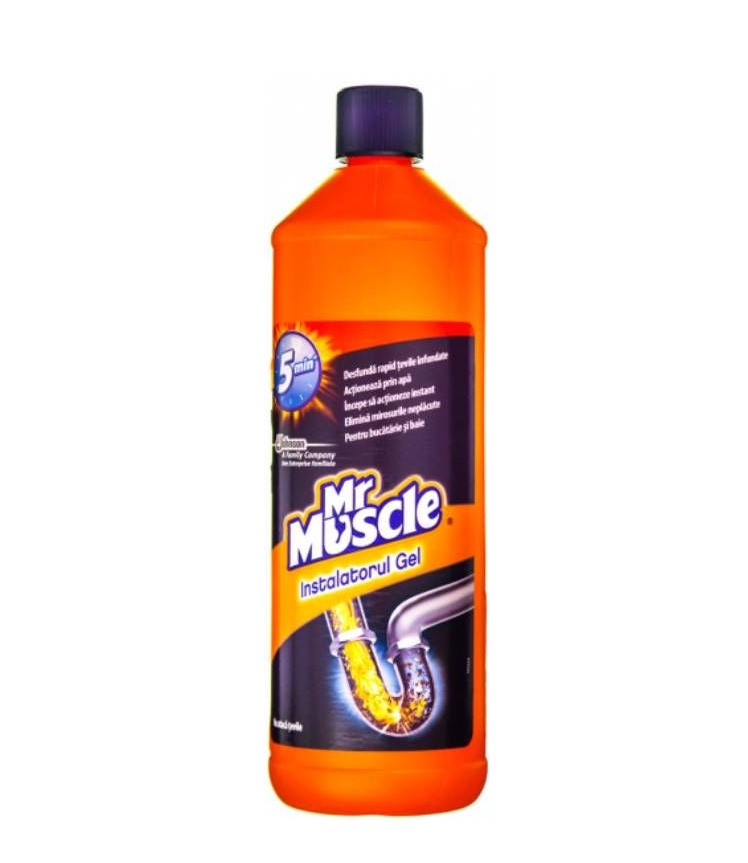 Mr. Muscle gel pentru desfundarea țevilor, 1 L