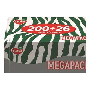 Ruta șervețele cosmetice, 200+26 bucăți gratis, 2 straturi