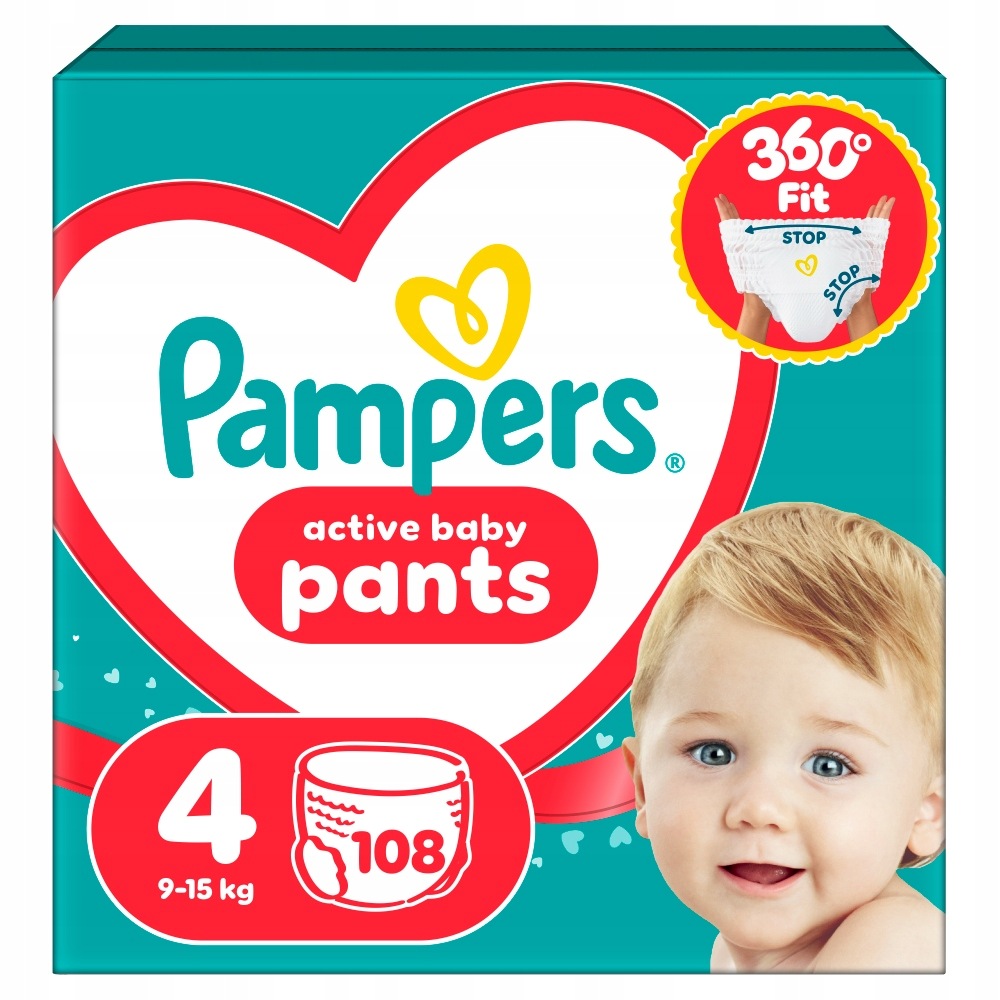 Pampers Pants chiloței pentru copii, mărimile 4/52, 5/48, 6/44, 7/38